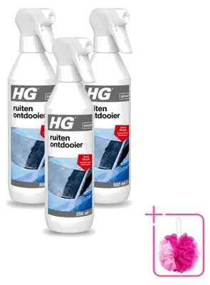 Produktbild von 3 x HG Scheibenenteiser Spray - 500 ml - Sparpackung - 3 Stücke