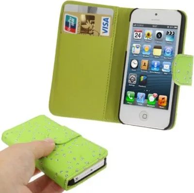 Produktbild von Schutzhülle (Flip Quer) für Handy Apple iPhone 5 / 5s Grün
