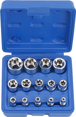 Produktbild von 14-teiliger E4-E24 E-Torx Innensechskant-Torx-Steckschlüsselsatz