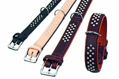 Produktbild von Rondo Halsbandbraun, 22Mm 37Cmm.ziernieten, Genäht