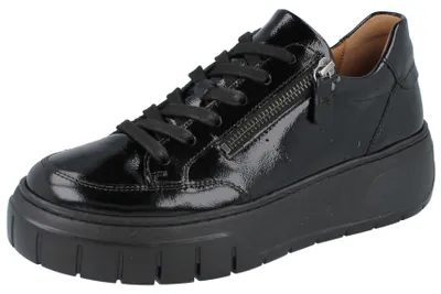 Produktbild von GABOR Damen Sneaker schwarz Knautschlack - Größe: UK 6,5
