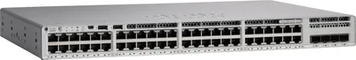 Produktbild von Cisco Catalyst 9200L - Network Essentials - Switch - L3 - managed - 48 x 10/100/1000 (PoE+) + 4 x 10 Gigabit SFP+ (Uplink) - an Rack montierbar - PoE+ (370 W)