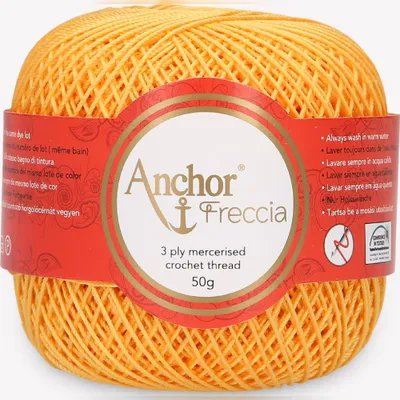 Immagine prodotto di Anchor Freccia 6 – filo di cotone mercerizzato per uncinetto (Colore 00302)