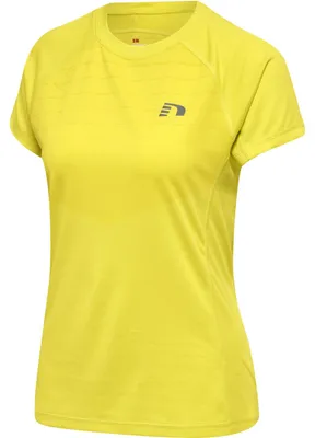 Produktbild von newline nwlLAKELAND Laufshirt Damen 0757 - sulphur spring XS
