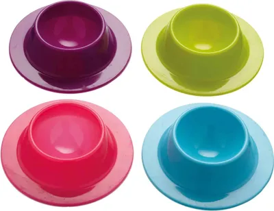 Produktbild von KitchenCraft Colourworks 4er-Set Eierbecher aus Silikon