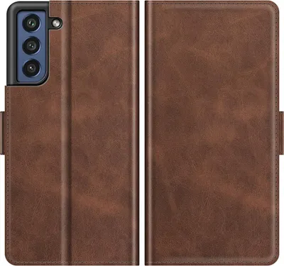 Produktbild von Samsung Galaxy S21 FE Hülle - Coverup Deluxe Klapphülle - Dunkelbraun