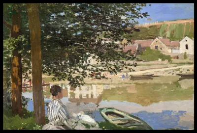 Obrázek produktu pro Plakát 60x40cm Na břehu Seiny, Monet Vintage