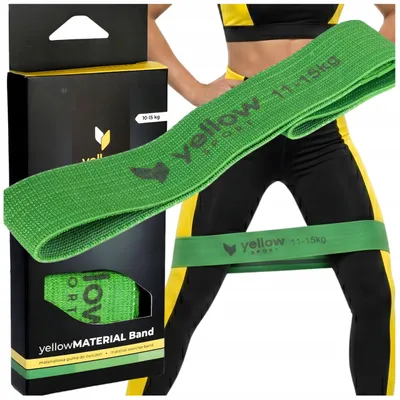 Produktbild von yellowSPORT yellowMATERIAL Band Fitness Loop-Band 11-15 kg Grün