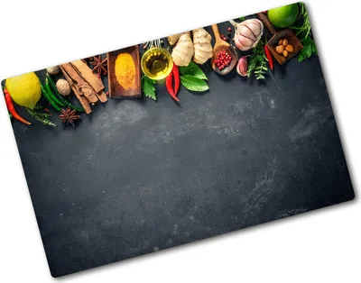 Produktbild von Tulup Glas Herdabdeckplatte - 80x52 cm - Glaskeramikkochfeld-Abdeckung Spritzschutz Glasabdeckplatte - Einteilig - Essen & Getränke - Kräuter und Gewürze - Mehrfarbig