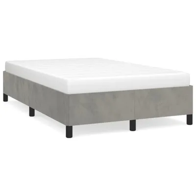 Immagine prodotto di vidaXL Struttura letto senza materasso grigio chiaro 120x200 cm velluto