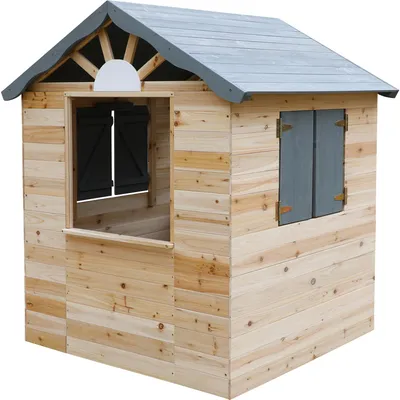 Produktbild von dobar buntes Spielhaus für Kinder aus Holz, Anthrazit