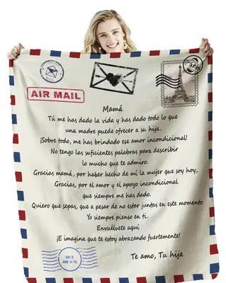 Obrázok produktu pre Dekoračná prikrývka pre mamu – Originálny darček na narodeniny a Deň matiek (150 x 200 cm)
