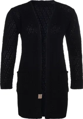 Produktbild von Knit Factory Luna Strickjacke - Schwarz - 36/38 - Mit Taschen
