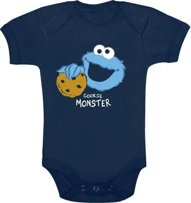 Produktbild von Sesame Street Body Uni Cookie Monster blau 74/80