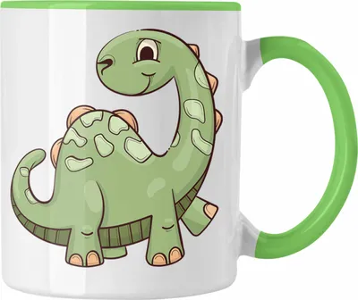 Produktbild von Trendation - Coole Tasse für Dinofans Dinosaurier Geschenkidee Jungs Jungen Geschenke Lustig (Grün)