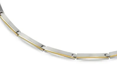Produktbild von Boccia Damen Collier 08028-02 Titan bicolor goldplattiert
