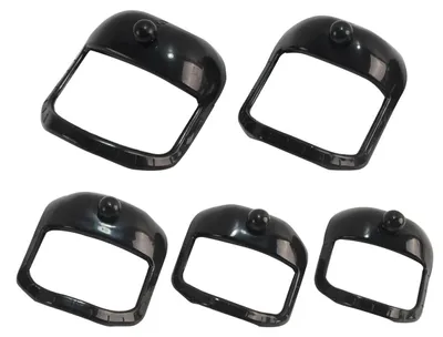 Bartschablonen 5er-Pack, Bartformer, Styling-Werkzeug, schwarz