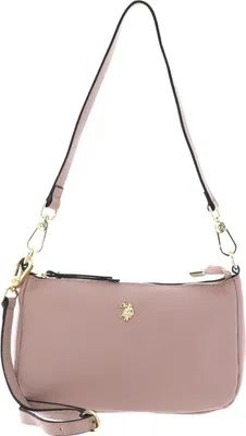 Produktbild von U.S. POLO ASSN. Leder Schultertasche Umhängetasche Arlington Small Hobo Powder beige