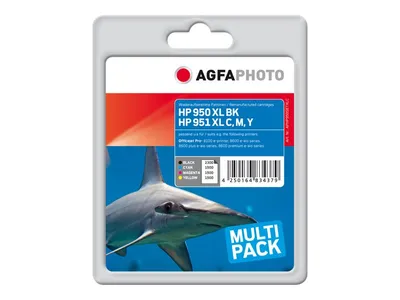 Produktbild von AgfaPhoto APHP950SETXLC, Schwarz, Cyan, Magenta, Gelb, 2 Stück(e), Multipack