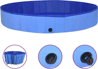 Produktbild von “2026 Moderne“Hundepool Faltbar Blau 300x40cm PVC - Hundehütten Designermöbel 8359361