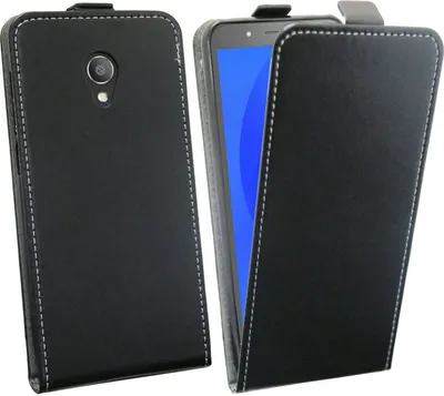 Produktbild von cofi1453® Flip Case kompatibel mit ALCATEL 1C (5003D) Handy Tasche vertikal aufklappbar Schutzhülle Klapp Hülle Schwarz