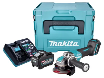 Produktbild von Makita GA 047 GT101 Akku Winkelschleifer 40 V max. 125 mm X-LOCK Brushless + 1x Akku 5,0 Ah + Ladegerät + Makpac