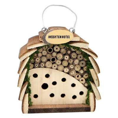 Produktbild von Gardigo Insektenhotel für Bienen und Marienkäfer 16 x 10 x 16 cm aus Holz