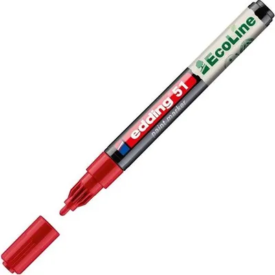 Produktbild von Edding Lackmarker wasserbasis 51 1-2 mm rot