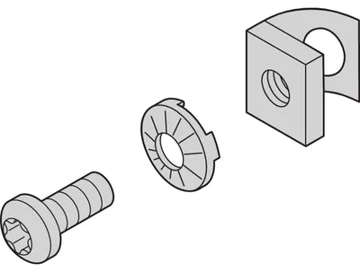 Imagen del producto de SCHROFF: Material de montaje para la parte exterior de armarios