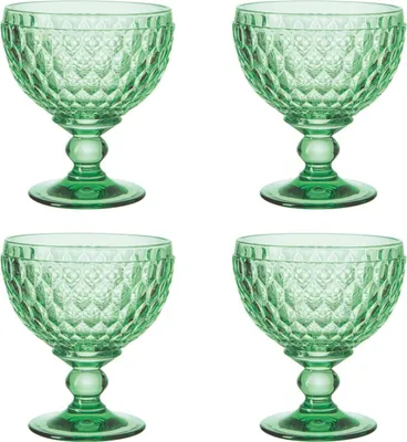 Produktbild von Villeroy & Boch Boston Coloured 4er Set Dessertschale 250 ml grün Kristallglas