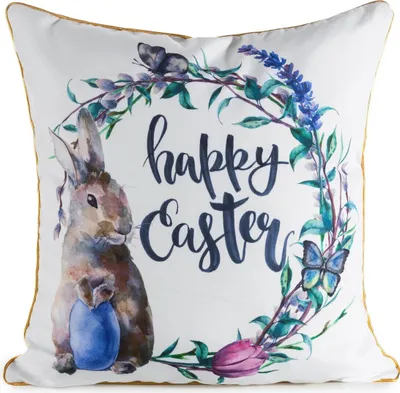 Immagine prodotto di Cuscino pasquale HAPPY EASTER VI. 45x45 cm Mybesthome Variante: federa con imbottitura, 45x45 cm