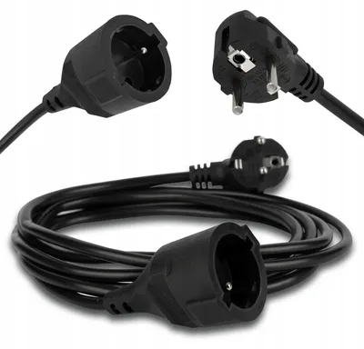 Produktbild von LEDLUX Garten Verlängerungskabel 3m Schwarz Robust