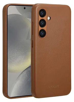 Immagine prodotto di Accezz MagSafe Leather Backcover per Samsung Galaxy S24 - Sienna Brown