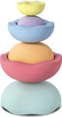 Immagine prodotto di Stapelstein Inside Rainbow Pastel 6er Set - (viola chiaro/azzurro/giallo chiaro/arancio chiaro/rosso chiaro)