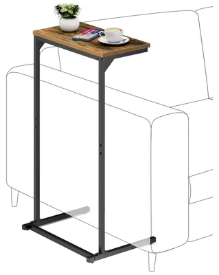 Immagine prodotto di Tavolino a C da divano - Tavolino da salotto - Marrone - 20 x 40 x 73 cm