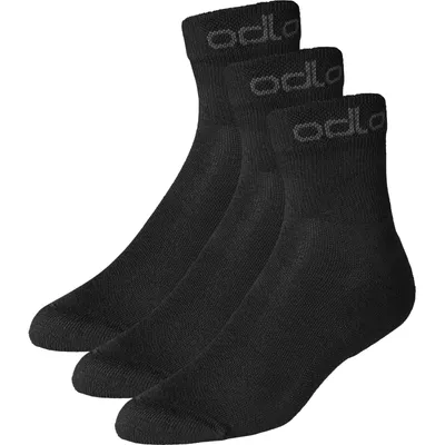 Produktbild von Odlo Active 3 Pack Socks quarter black | 763180-15000, Größe:M