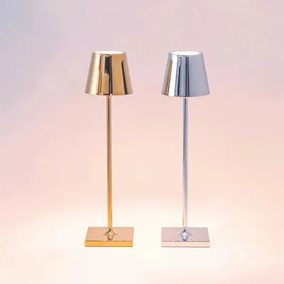 Produktbild von Zafferano Tischleuchte POLDINA MICRO GOLDEN gold Ø7x28cm
