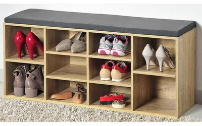 Image de KESPER Meuble à chaussures avec siège 1035 X 48 X 295 cmReproduction Chêne 15920