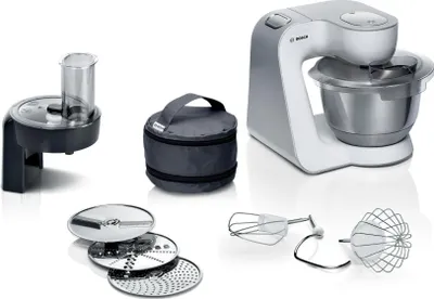 Produktbild von Bosch Küchenmaschine MUM58210 Weiss-Silber 7 Stufen 3,9 l