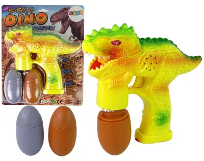 Produktbild von Leantoys Seifenblasen Dinosaurier Seifenblasen Flüssig Ei Gelb