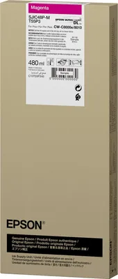 Zdjęcie produktu dla Epson SJIC48P-M, Purpurowy, 480 ml, 1 szt., Jednopak
