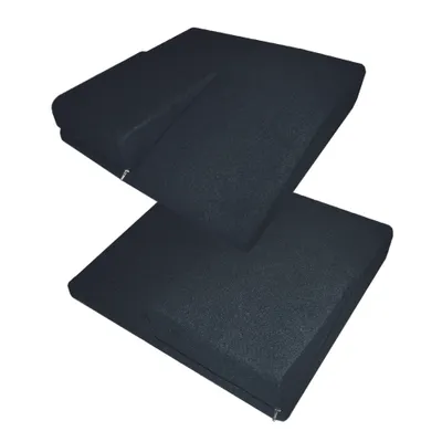 Produktbild von EcoKiss ArthroFit Vario mit Wechselkeil schwarz>>>>40 x 40 x 8/2 cm