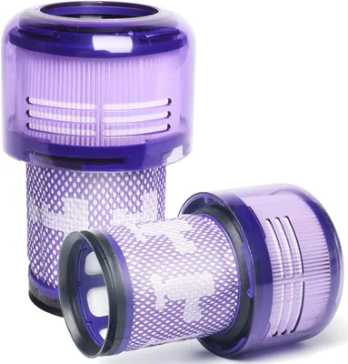 Produktbild von 2 Stück V12 Filter Ersatzfilter für Dyson V12 Detect Slim Absolute Extra Staubsauger, Teilenummer 971517-01