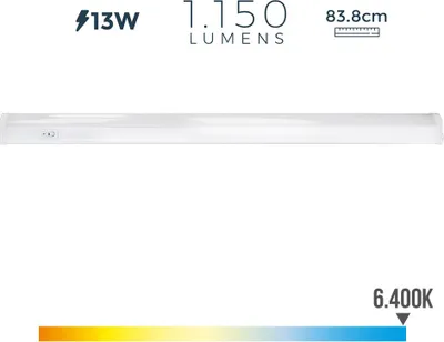 Image de Réglette Led 13w Lumière Froide Edm éclairage Led Puissant Et économique - Edm