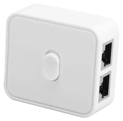 Productafbeelding van 2-poorts Gigabit Netwerkswitch, 10/100/1000 Mbps RJ45 Netwerkswitch Splitter