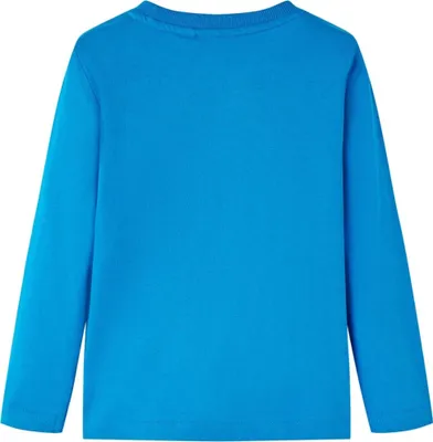 Immagine prodotto di vidaXL Camicia a maniche lunghe per bambini blu cobalto 116