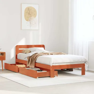 Produktbild von Möbel Massivholzbett ohne Matratze Wachsbraun 90x190 cm Kiefernholz - Klassische Betten 3309865