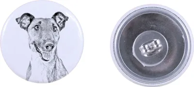 Produktbild von Fox Terrier Glatthaar, Foxterrier - einzigartige Hund-Ohrringe, Ihr Haustier als Schlüsselanhänger, Eigenmarke Art-Dog