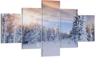 Produktbild von Bild auf Leinwand - Leinwandbild - Abenteuer alpen winter schnee - 125x70cm - Wand Bild - Wanddeko - Leinwanddruck - Bilder - Kunstdruck - Wanddekoration - Leinwand bilder - Wandkunst - EA125x70-2433