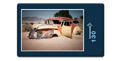 Produktbild von hansepuzzle 17440 - Oldtimer Puzzle, 130 Teile, Fortbewegung, 28,7 x 20,0cm mit hochwertiger Aufbewahrung, Kartonbox und wiederverschließbarem Beutel